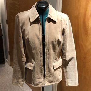 Suede leather jacket.